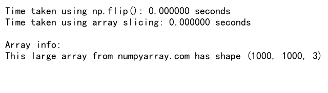 Numpy Reverse Axis