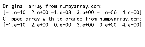 NumPy Clip Negative Values to Zero