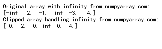 NumPy Clip Negative Values to Zero