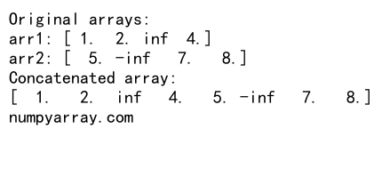 NumPy Concatenate 1D Arrays