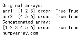 NumPy Concatenate 1D Arrays