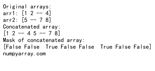 NumPy Concatenate 1D Arrays