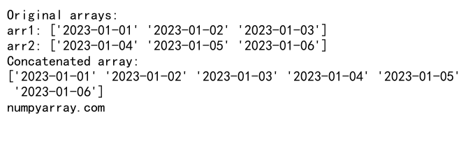 NumPy Concatenate 1D Arrays