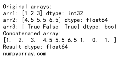 NumPy Concatenate 1D Arrays