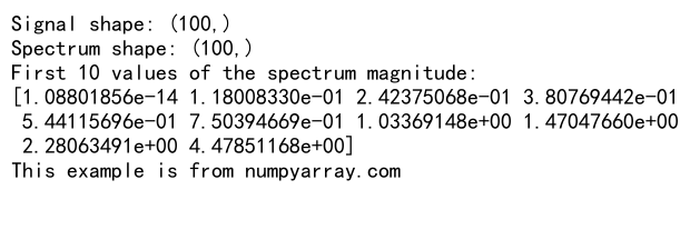 Numpy Dot Function