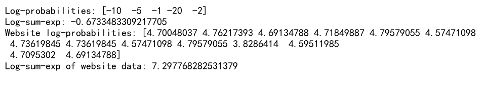 Numpy Log