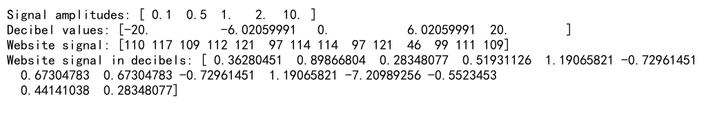 Numpy Log