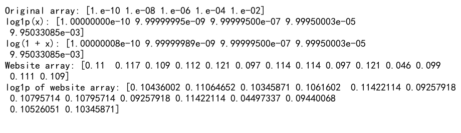 Numpy Log