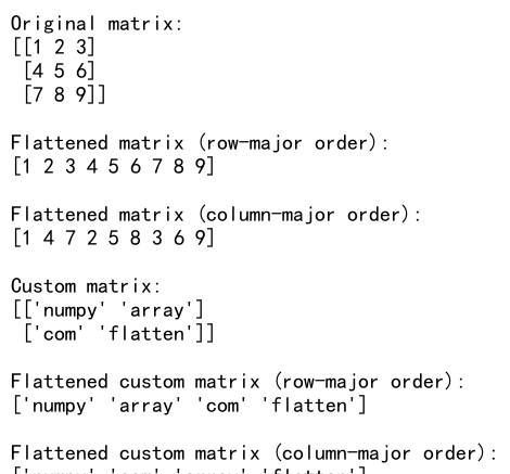 NumPy Flatten Matrix: A Comprehensive Guide to Array Manipulation