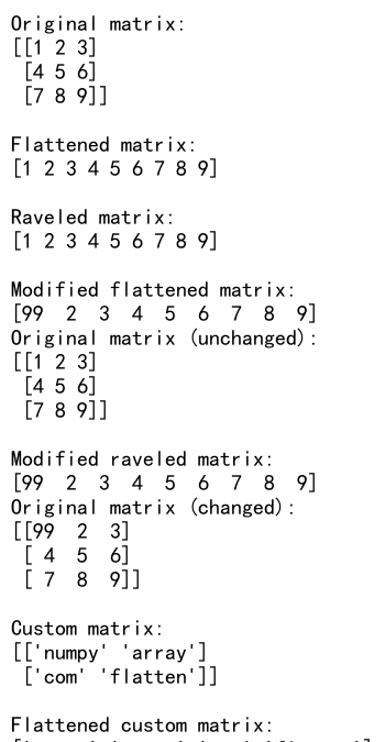 NumPy Flatten Matrix: A Comprehensive Guide to Array Manipulation