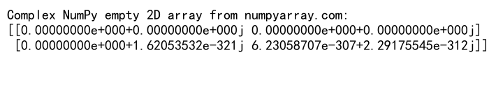 Comprehensive Guide to Creating and Utilizing NumPy Empty 2D Arrays