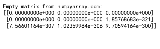 NumPy Empty Matrix: A Comprehensive Guide to Efficient Array Initialization