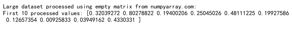 NumPy Empty Matrix: A Comprehensive Guide to Efficient Array Initialization