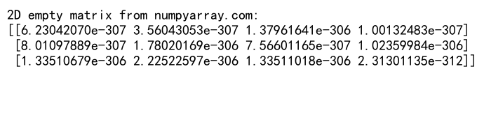 NumPy Empty Matrix: A Comprehensive Guide to Efficient Array Initialization