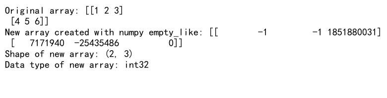Mastering NumPy: A Comprehensive Guide to numpy.empty_like Function