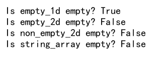 How to Check if NumPy Array is Empty