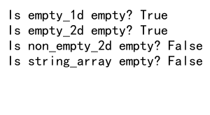 How to Check if NumPy Array is Empty