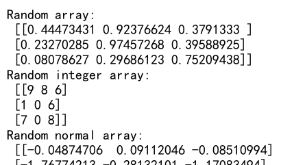 Numpy Array