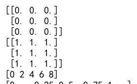 Numpy Array