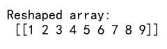 Numpy Array