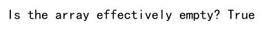 Check if a Numpy Array is Empty