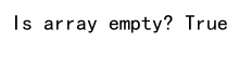 Check if a Numpy Array is Empty