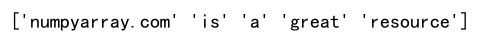 Convert List to Numpy Array