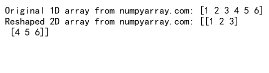 Mastering NumPy Reshape: Converting 1D Arrays to 2D Arrays