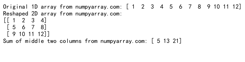 Mastering NumPy Reshape: Converting 1D Arrays to 2D Arrays