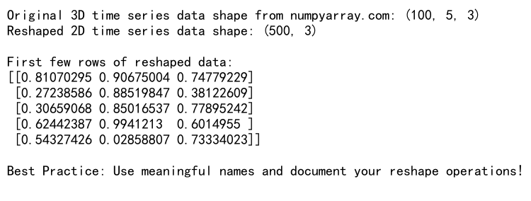 Mastering NumPy: Reshape 3D to 2D Arrays for Efficient Data Manipulation