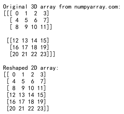 Mastering NumPy: Reshape 3D to 2D Arrays for Efficient Data Manipulation