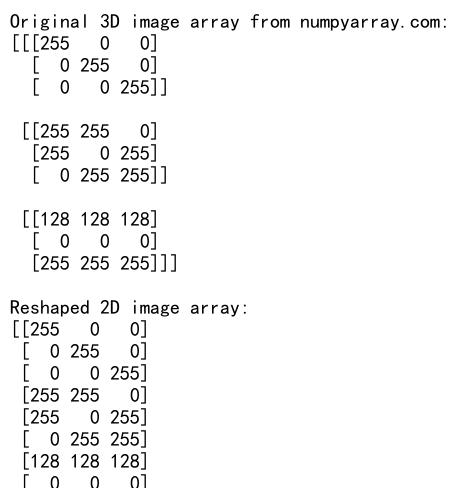 Mastering NumPy: Reshape 3D to 2D Arrays for Efficient Data Manipulation