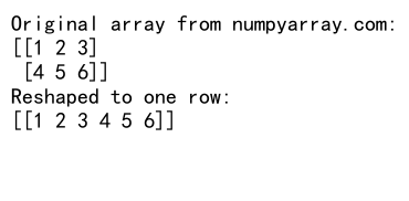 Mastering NumPy Reshape to One Row: A Comprehensive Guide