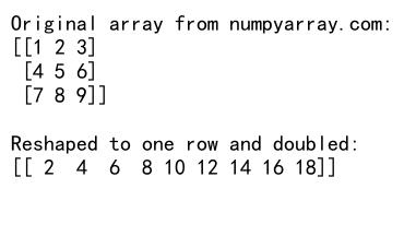 Mastering NumPy Reshape to One Row: A Comprehensive Guide