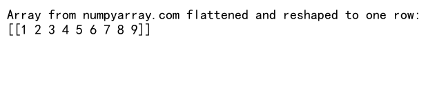 Mastering NumPy Reshape to One Row: A Comprehensive Guide