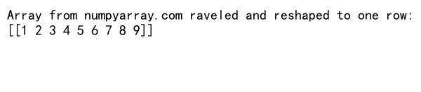 Mastering NumPy Reshape to One Row: A Comprehensive Guide