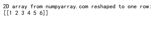 Mastering NumPy Reshape to One Row: A Comprehensive Guide