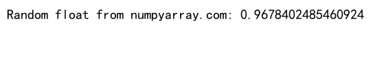 Mastering NumPy Random Float: A Comprehensive Guide to Generating Random Floating-Point Numbers