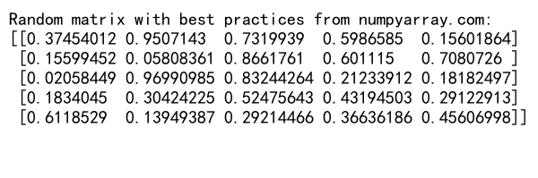 Mastering NumPy Random Matrix Generation: A Comprehensive Guide