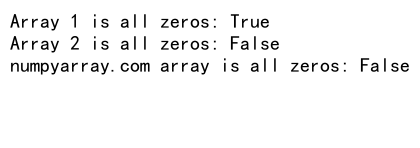 Comprehensive Guide: How to Check if NumPy Array is All Zeros