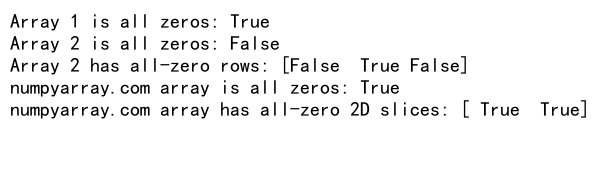 Comprehensive Guide: How to Check if NumPy Array is All Zeros