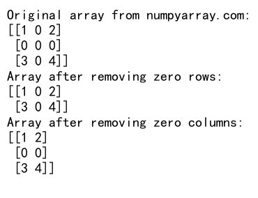 How to Efficiently Remove Zeros from NumPy Arrays: A Comprehensive Guide