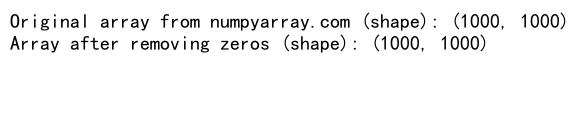 How to Efficiently Remove Zeros from NumPy Arrays: A Comprehensive Guide