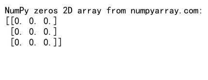 Comprehensive Guide to Creating and Using NumPy Zeros 2D Array