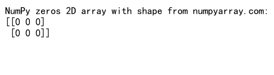 Comprehensive Guide to Creating and Using NumPy Zeros 2D Array