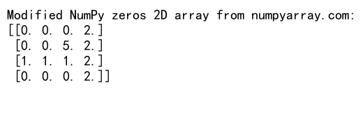 Comprehensive Guide to Creating and Using NumPy Zeros 2D Array