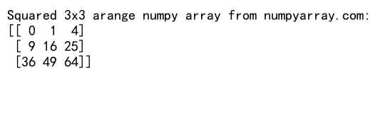 How to Make a 3x3 Arange Array in NumPy