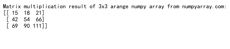 How to Make a 3x3 Arange Array in NumPy