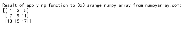 How to Make a 3x3 Arange Array in NumPy