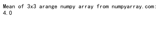 How to Make a 3x3 Arange Array in NumPy